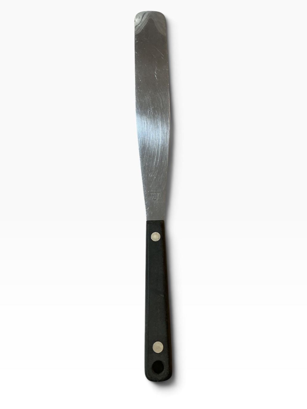 Vintage Ekco Flint Arrowhead Frosting Spreader Black Handle 12.25” USA